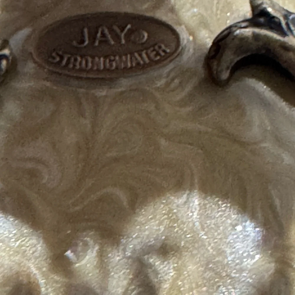 JAY STRONGWATER GOLDEN HEART ENAMEL & SWAROVSKI CRYSTALS FRAME  NEW 5045